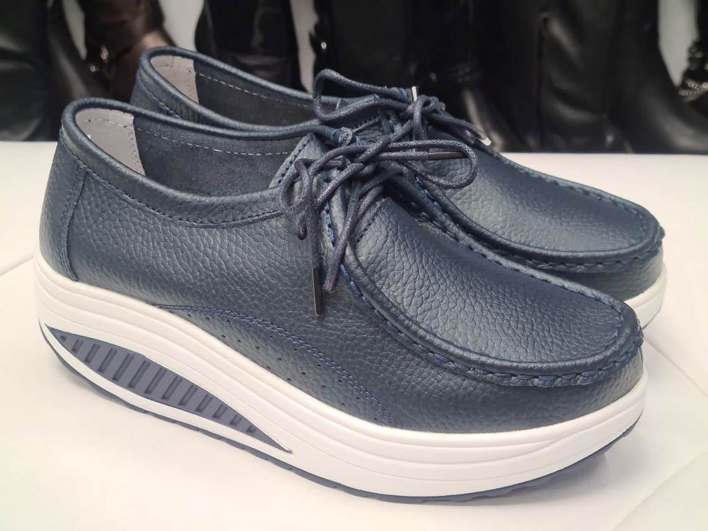 Pantofi dama piele bleumarin Victoria biashoes.ro imagine reduceri